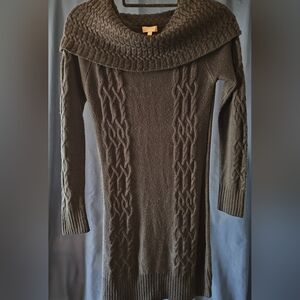 Ladies black scoop necked takara sweater